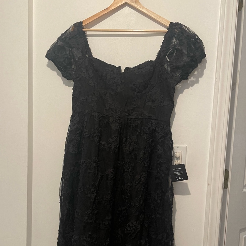 XXL Black Lace Dress